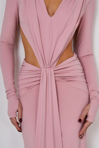 Lycra Luxe Backless Maxi